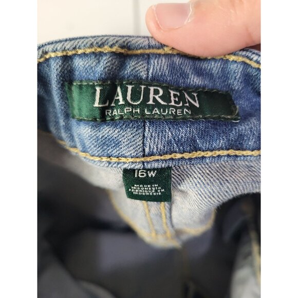 Lauren Ralph Lauren Women's 16W Premier Straight Ankle Jeans - Picture 8 of 11